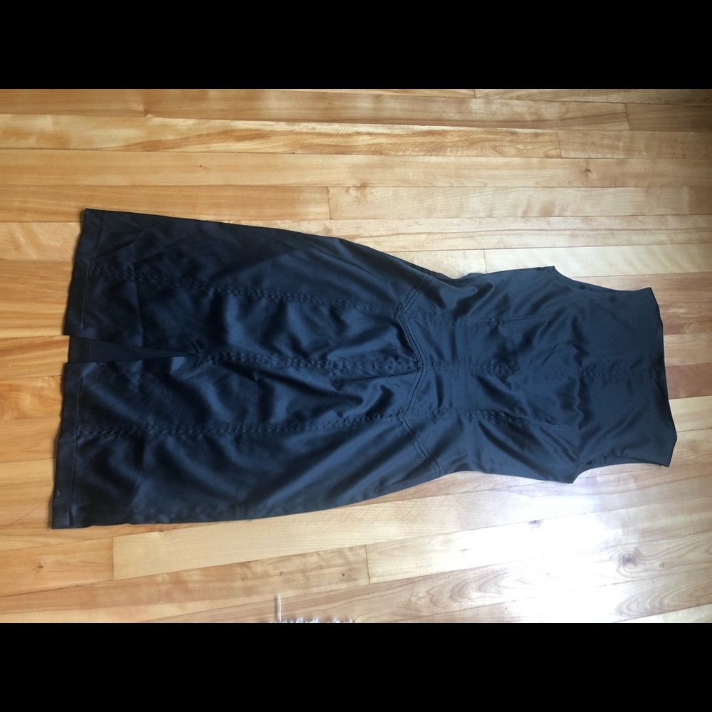 Mango, black dress,